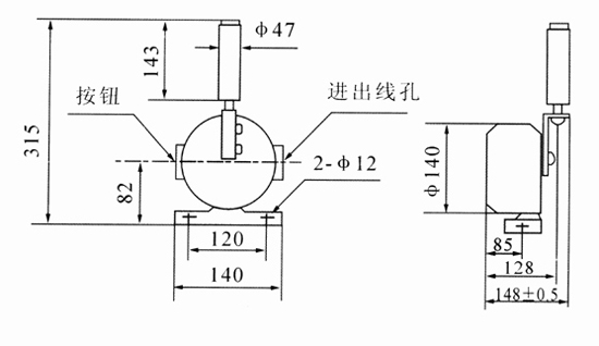廠(chǎng)家直供跑偏開(kāi)關(guān)YHDPKKBW-220P防爆兩級(jí)跑偏開(kāi)關(guān)